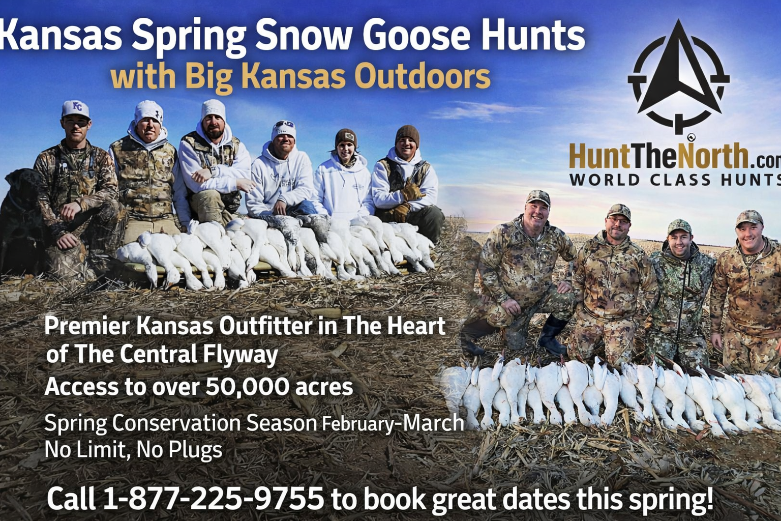 Kansas Spring Snow Goose Hunts