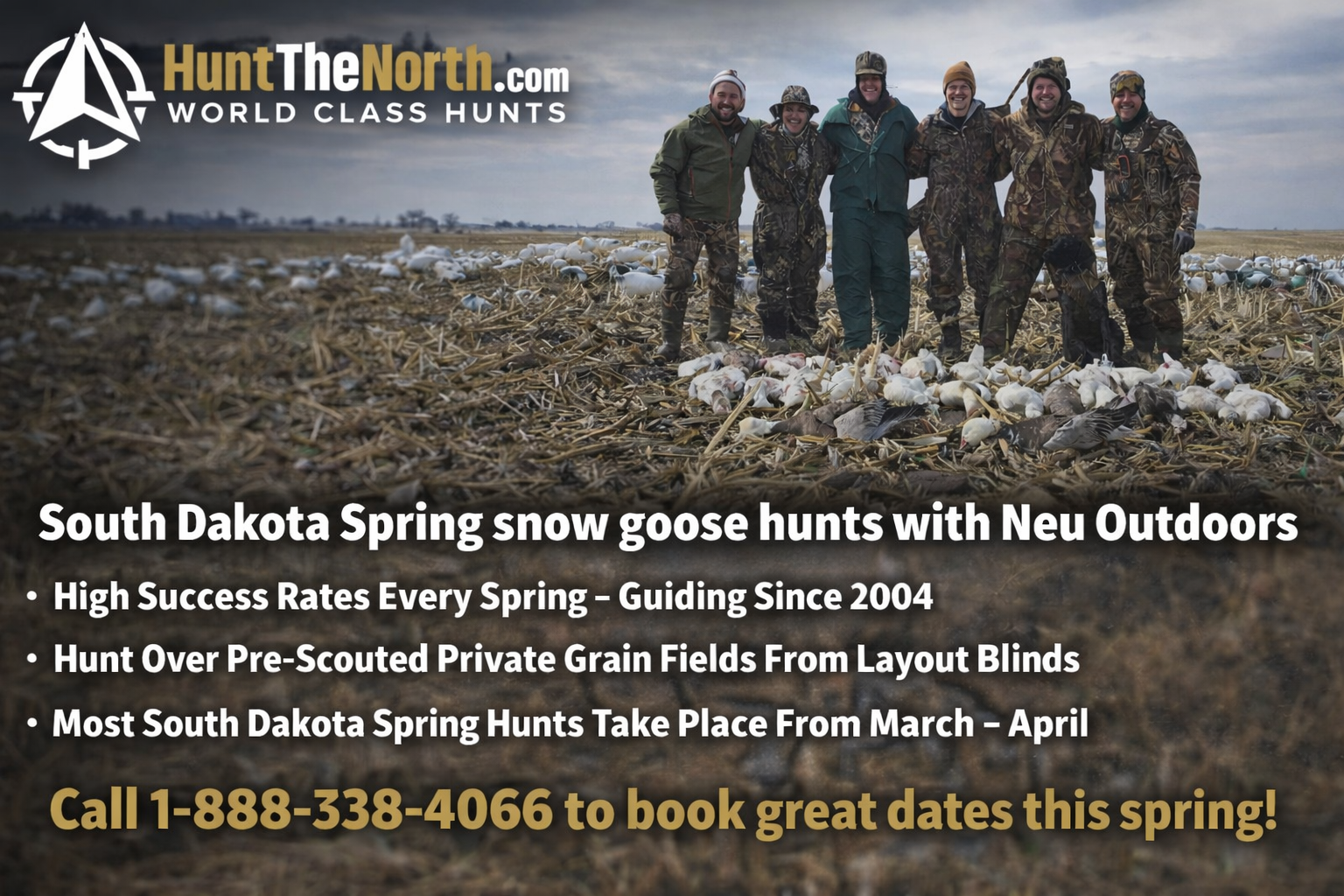 South Dakota Spring Snow Goose Hunts